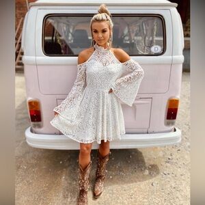 Souther Fried Chics Off the Market Dress in White